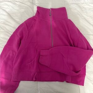 lululemon Oversized Funnel Neck Scuba in Sonic pink